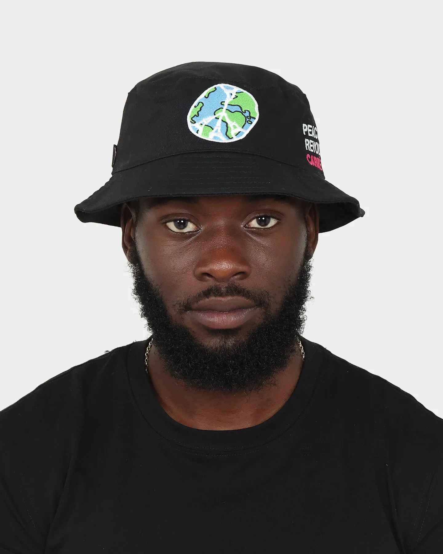 Carre Peace Bucket Hat Black