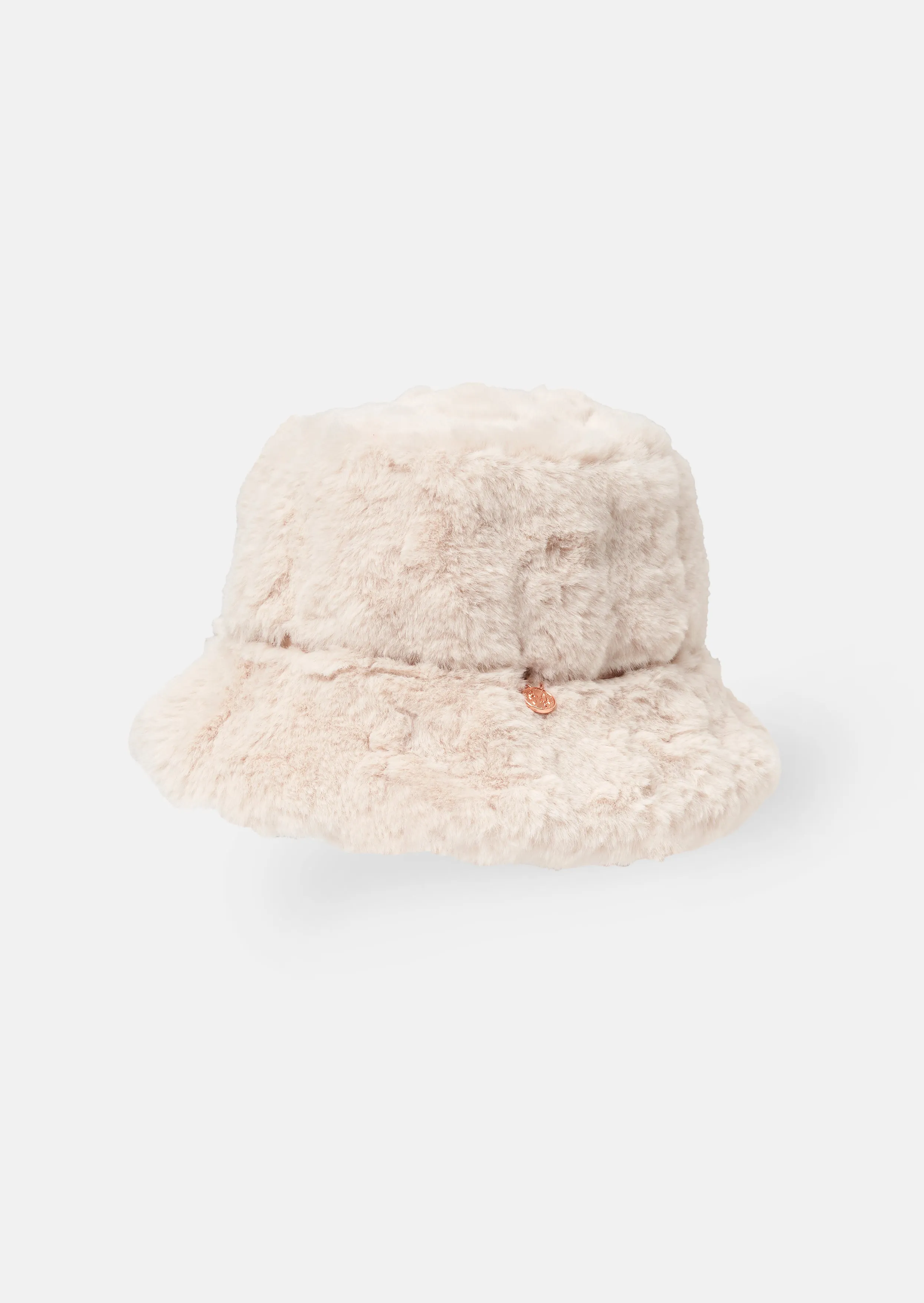 Cecile Taupe Fur Hat