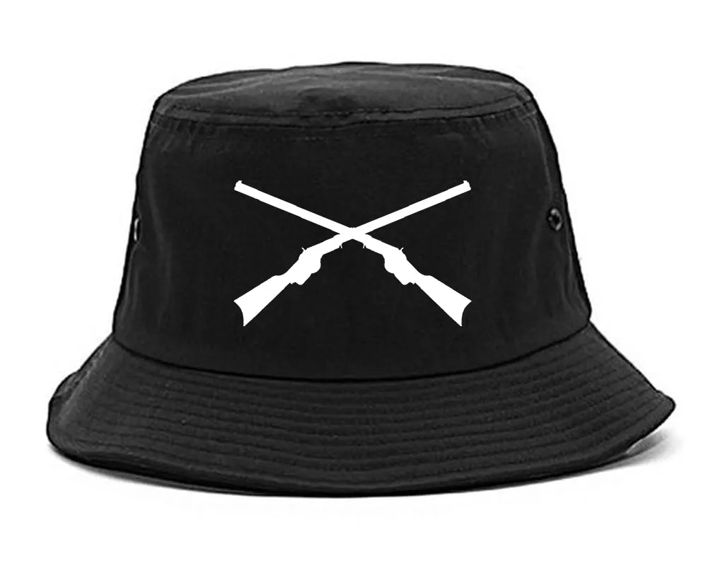 Civil War Guns Crossed Mens Bucket Hat