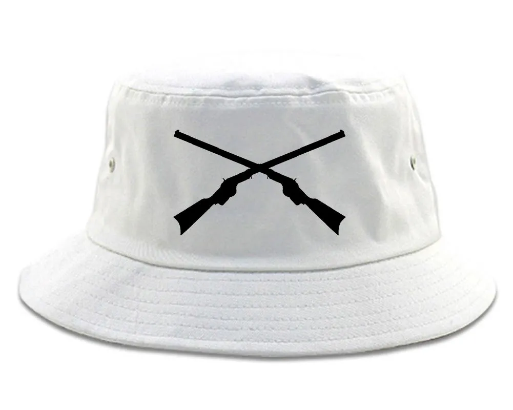 Civil War Guns Crossed Mens Bucket Hat