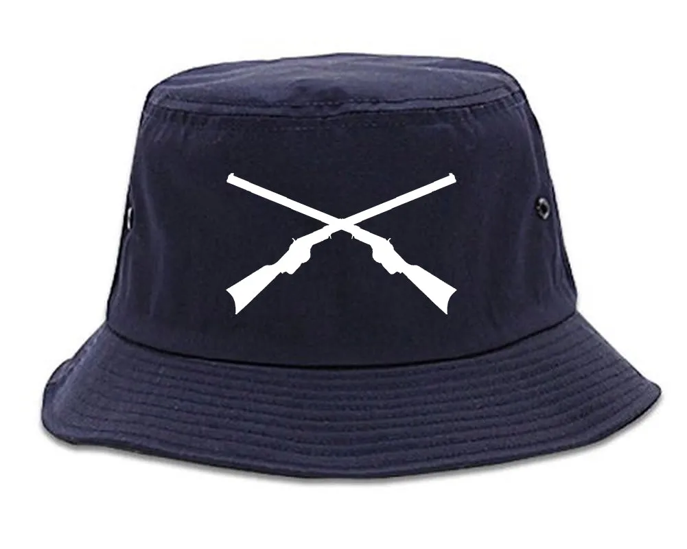 Civil War Guns Crossed Mens Bucket Hat