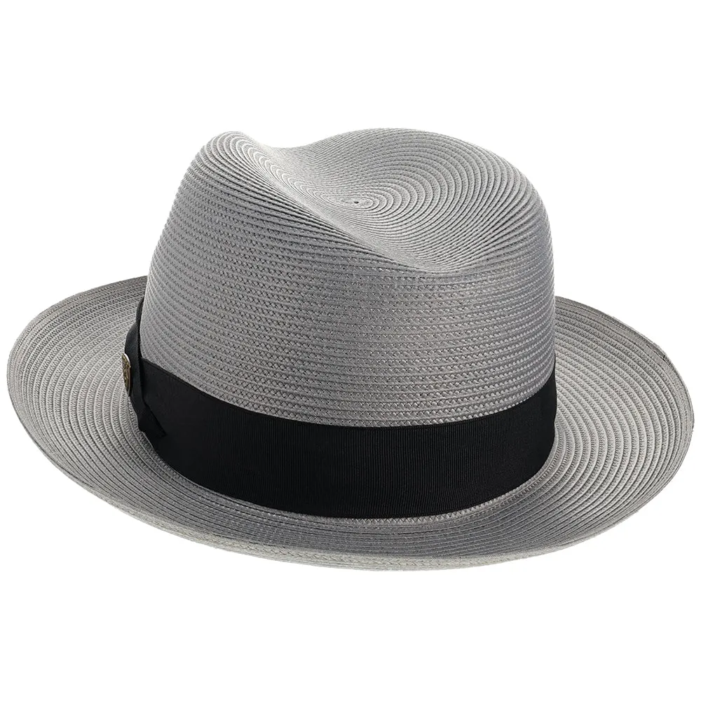 Classic Khaki Straw Fedora Hat