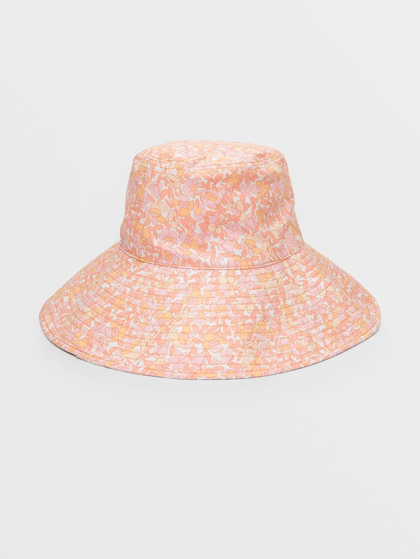 Coco Ho Wide Brim Bucket Hat - Tangerine