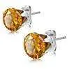 Colorful Zirconia Diamonds Studs For Woman - Six Colors to Choose From!