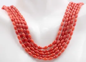 Coral Beads Coral Beaded Strand Gemstone Strand Beaded Strand Coral Gemstone Beads DIY Jewelry Supplies Coral Beaded Strand 6x3mm SKU 113166