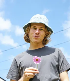 Crochet Bucket Hat - Slate