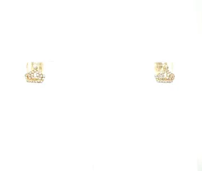 CROWN STUD EARRINGS