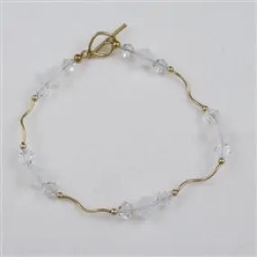 Crystal and Gold Bracelet