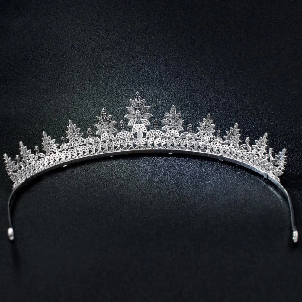 Cubic zircon wedding bridal tiara diadem hair jewelry CH10206