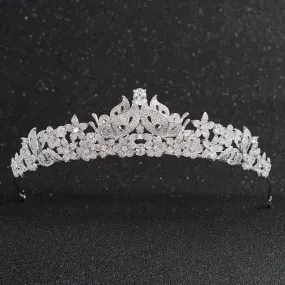 Cubic zirconia wedding  bridal royal tiara diadem crown CH10209