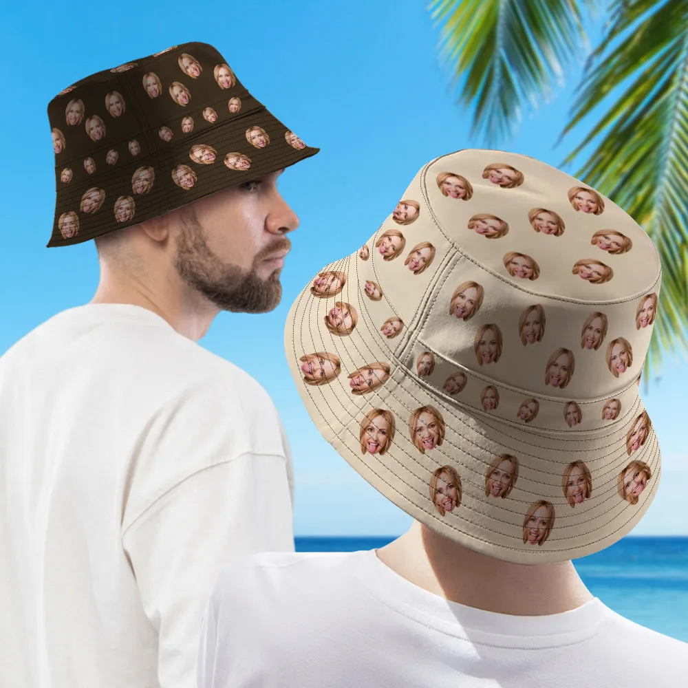 Custom Bucket Hat Double-Side-Wear Reversible Summer Beach Sun Hats