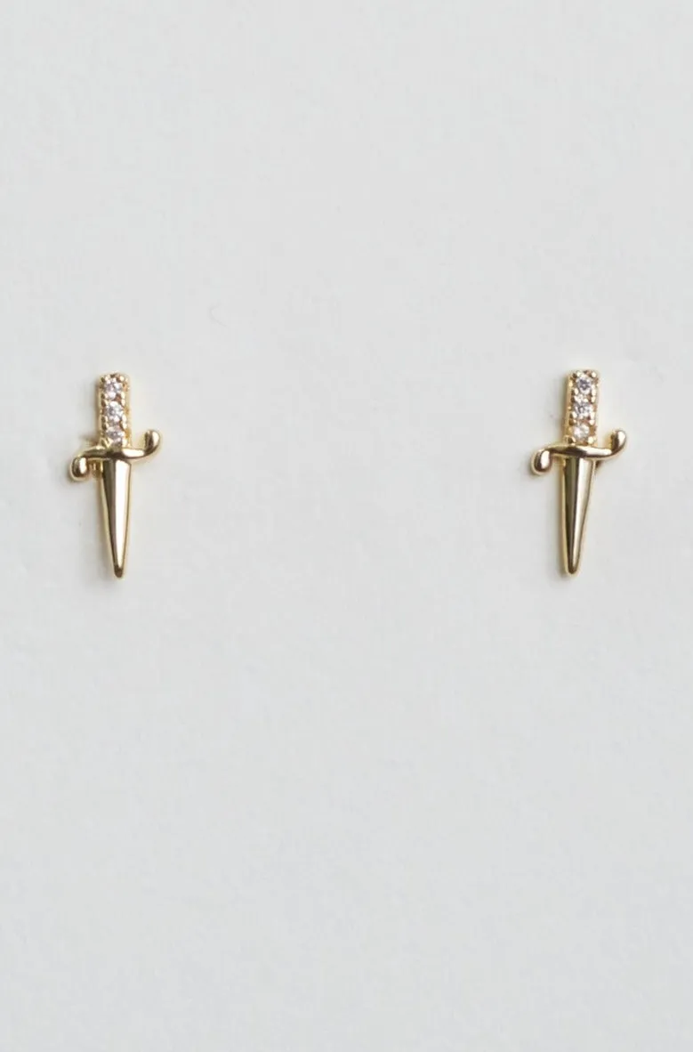 Dagger Stud In Gold