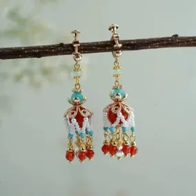 Dangle Earrings: Crown