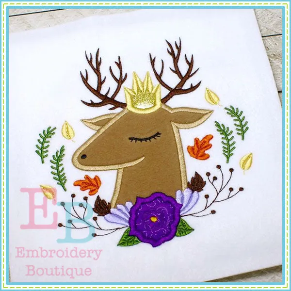 Deer Crown Applique