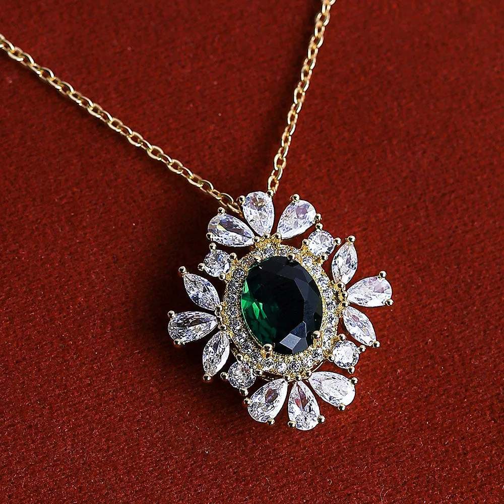 Delicate Gleaming Zircon Stones Necklace - Fluffy