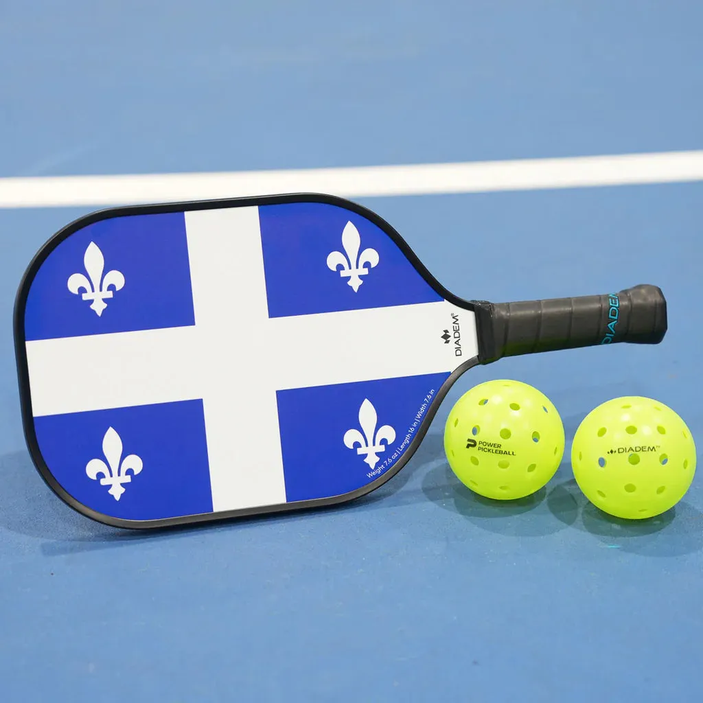 Diadem Riptide Quebec Flag Pickleball Paddle