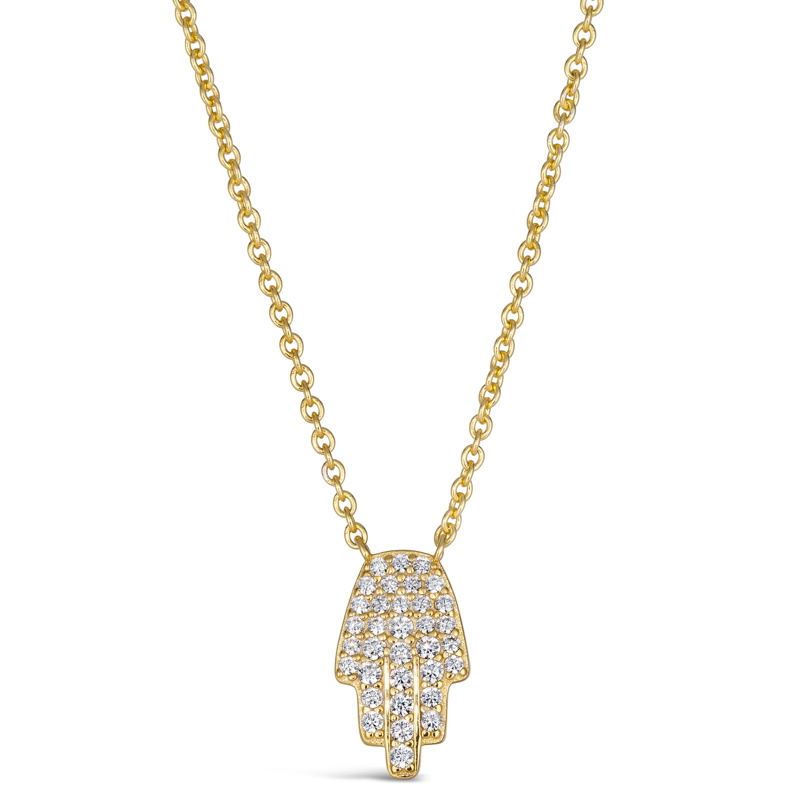 Diamond Pave Hamsa Necklace