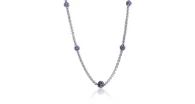 Diamond, Sapphire & Ruby Necklace