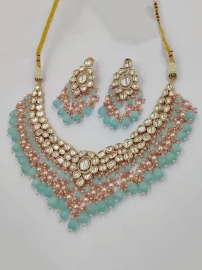 Dual Layered Beads Necklace Set