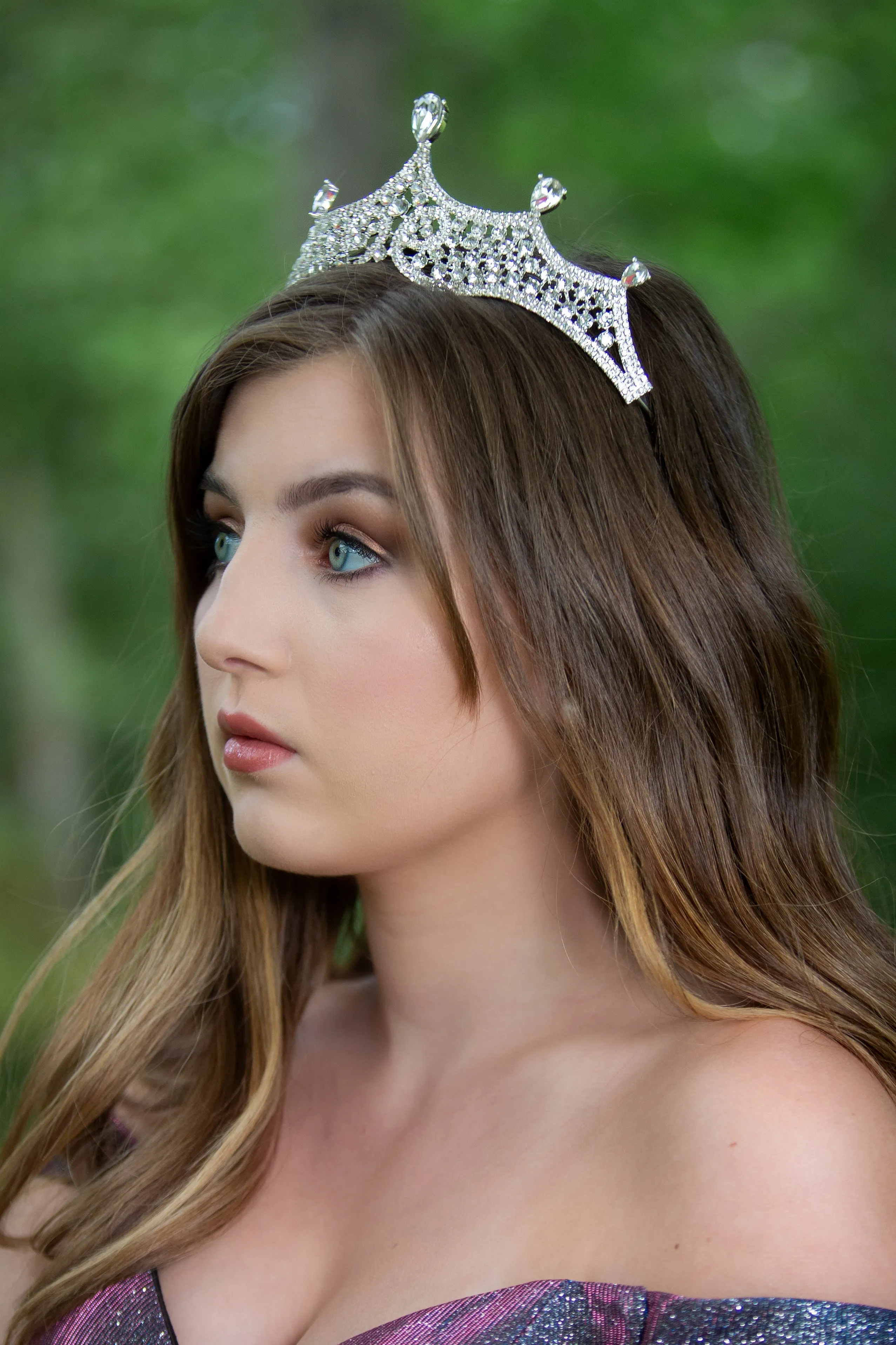 Elegant Classic Silver Diadem