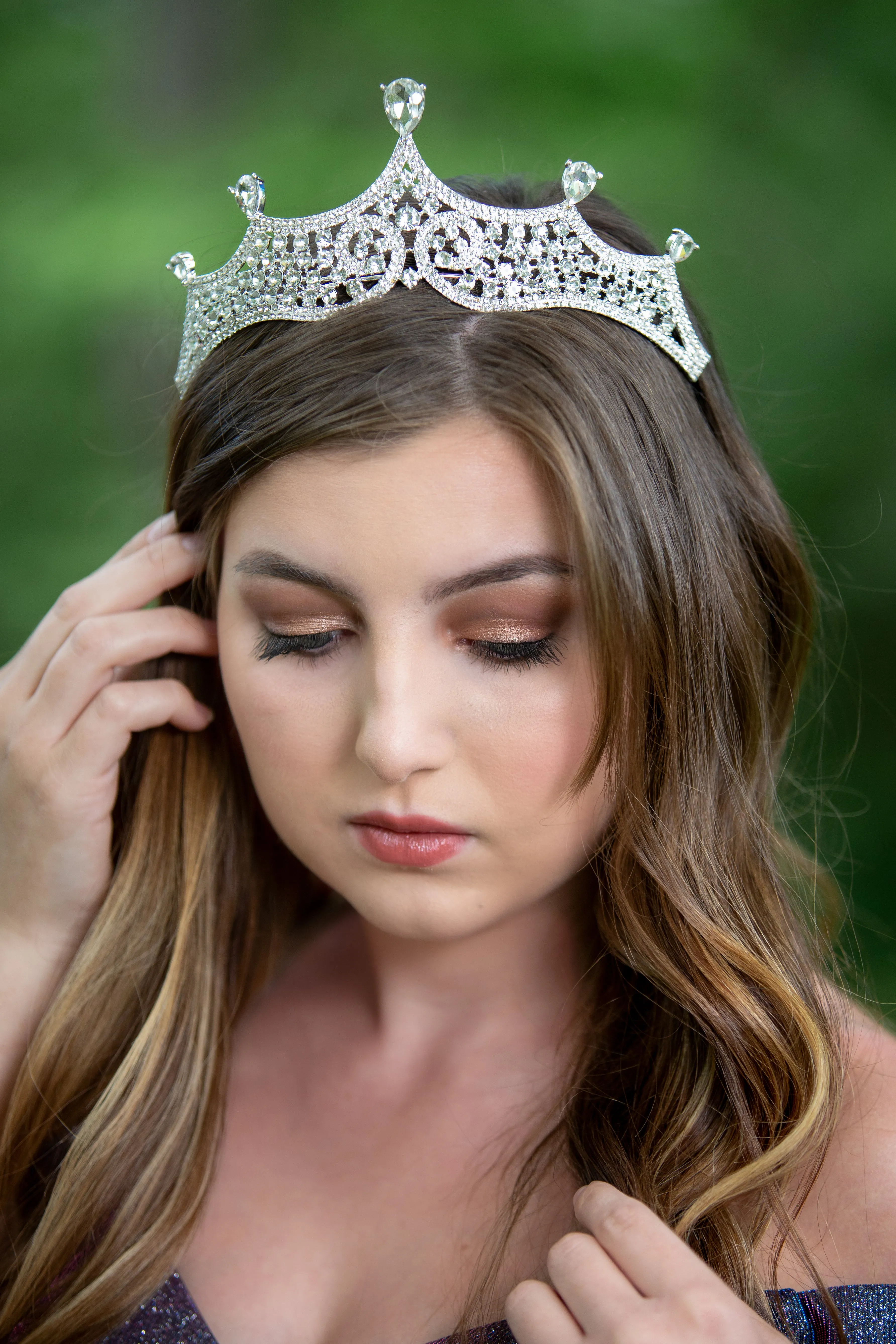 Elegant Classic Silver Diadem