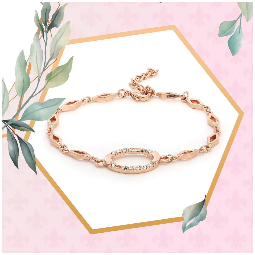 ESTELE Opal Rose Gold Bracelet Using Austrian Crystals