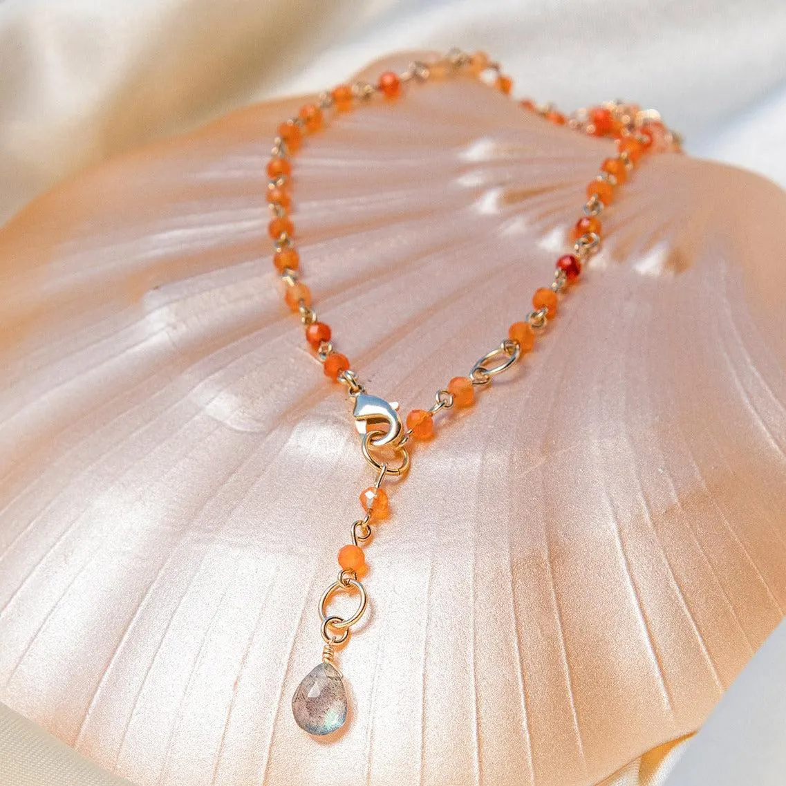 Ethereal Orange 2-Way Bracelet/Necklace