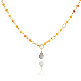 Ethereal Orange 2-Way Bracelet/Necklace