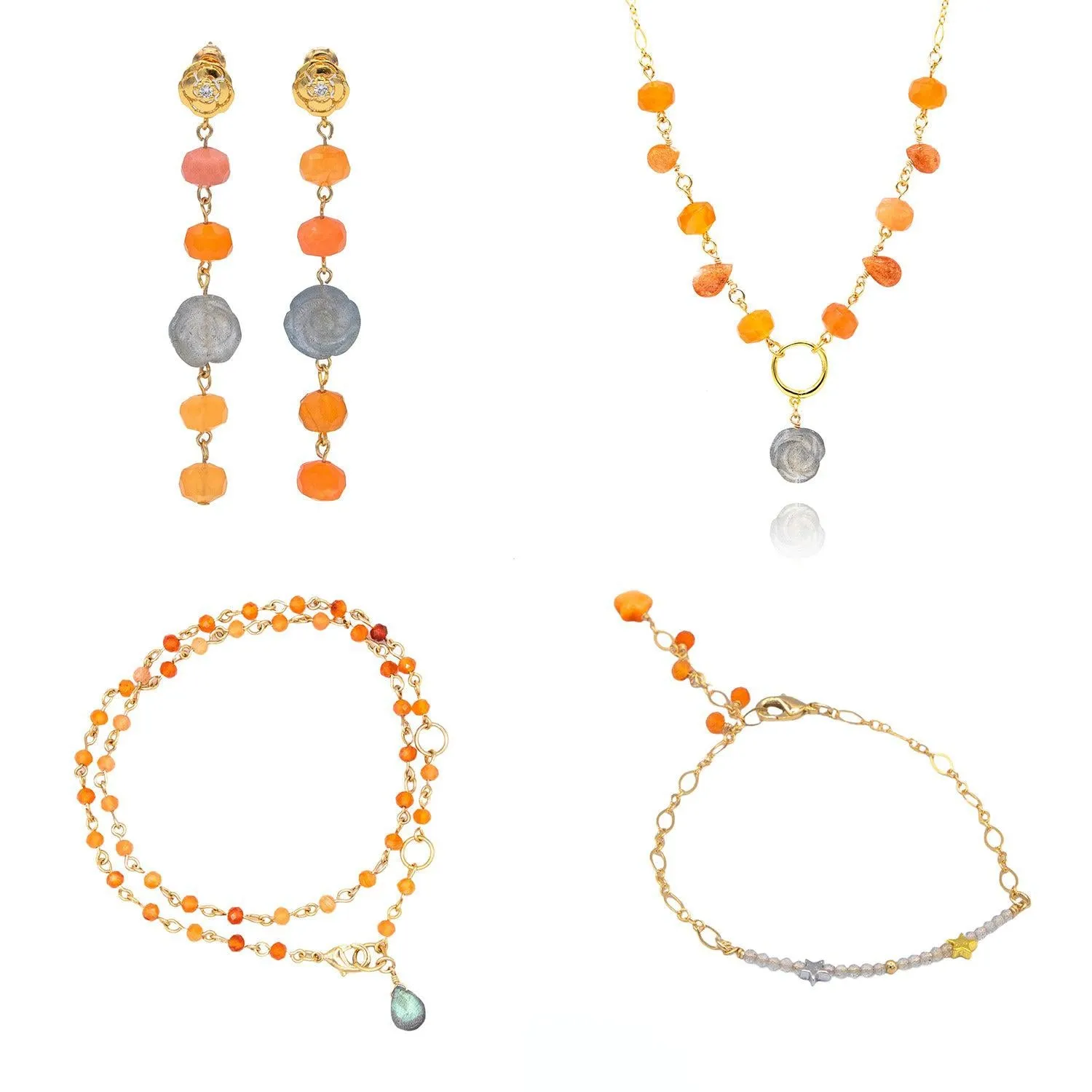 Ethereal Orange 2-Way Bracelet/Necklace