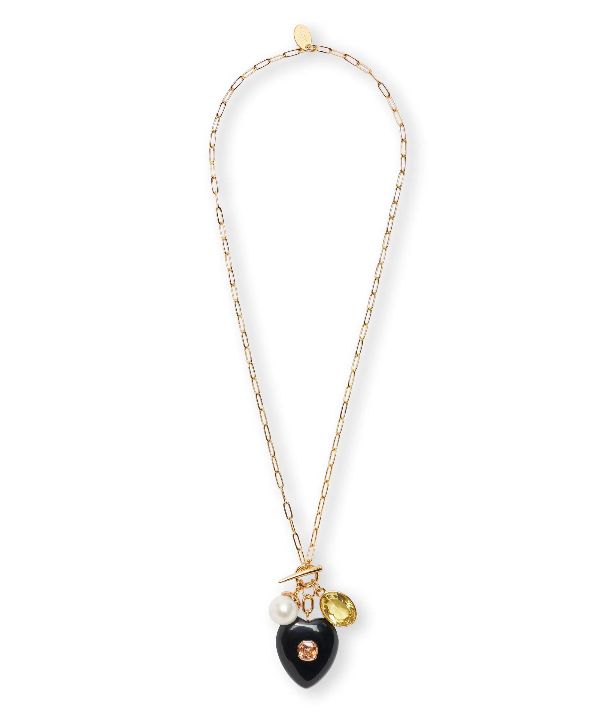 Eugenia Heart Lariat Necklace