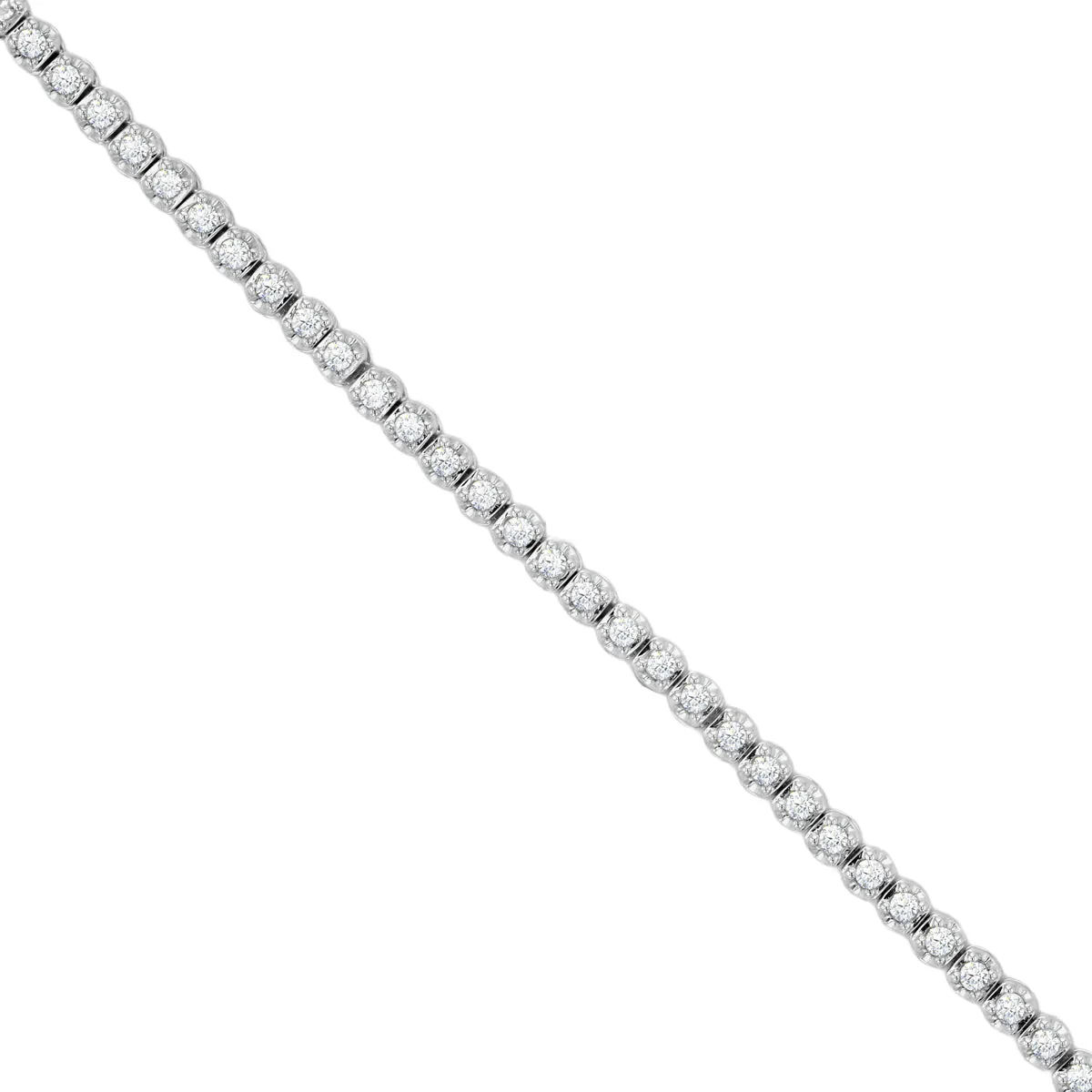 Everyday Diamonds Collection 1.00ct Diamond Tennis Bracelet | 9K White Gold