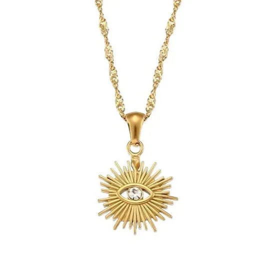 Eye Necklace Gold