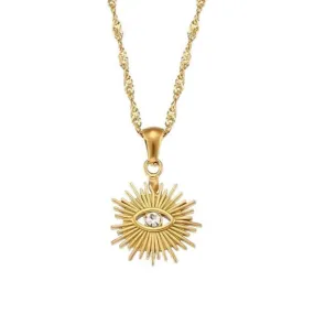 Eye Necklace Gold