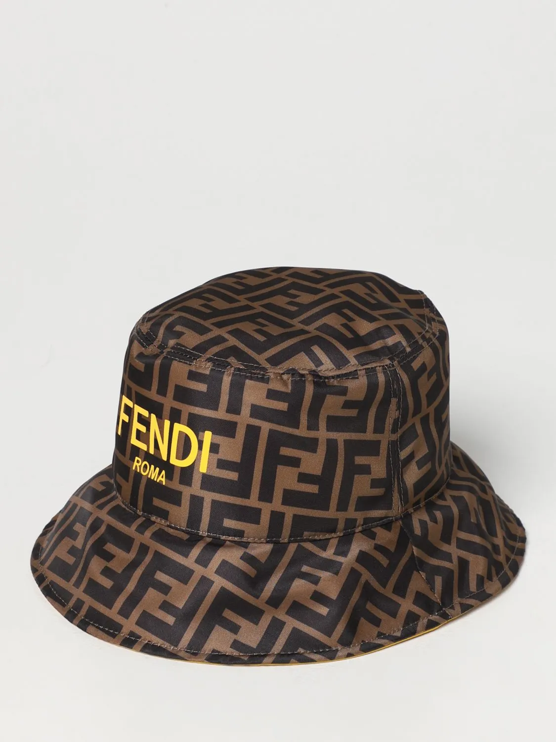 F Brown Logo Bucket Hat