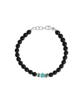 Faceted Onyx Mixed Stone Bracelet | 6mm