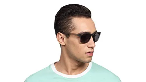 Fastrack Men Round non polarization Sunglasses (Black_ S )