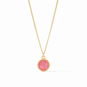 Fleur-de-Lis Solitaire Necklace Coral