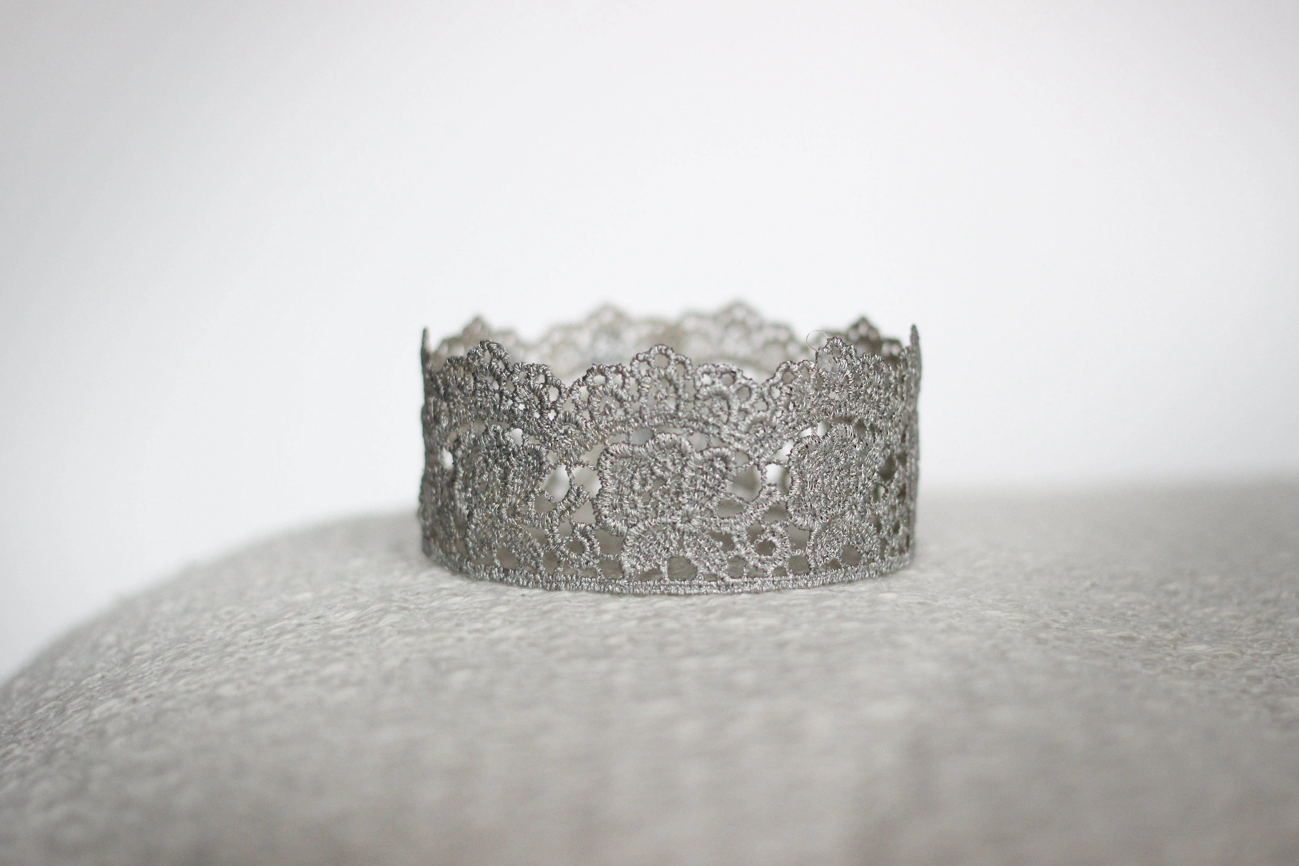 Flora Newborn Lace Baby Crown