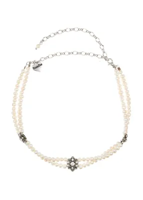 Fresh water pearl and crystal choker by Rosie Fox