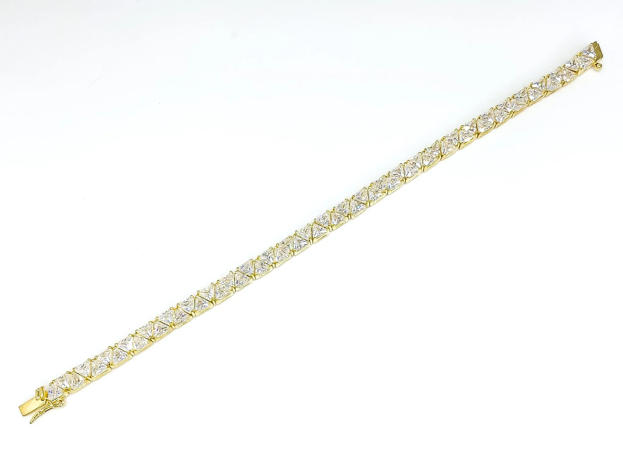 Freya Trillion 18k Gold Tennis Bracelet - 7in | 28ct