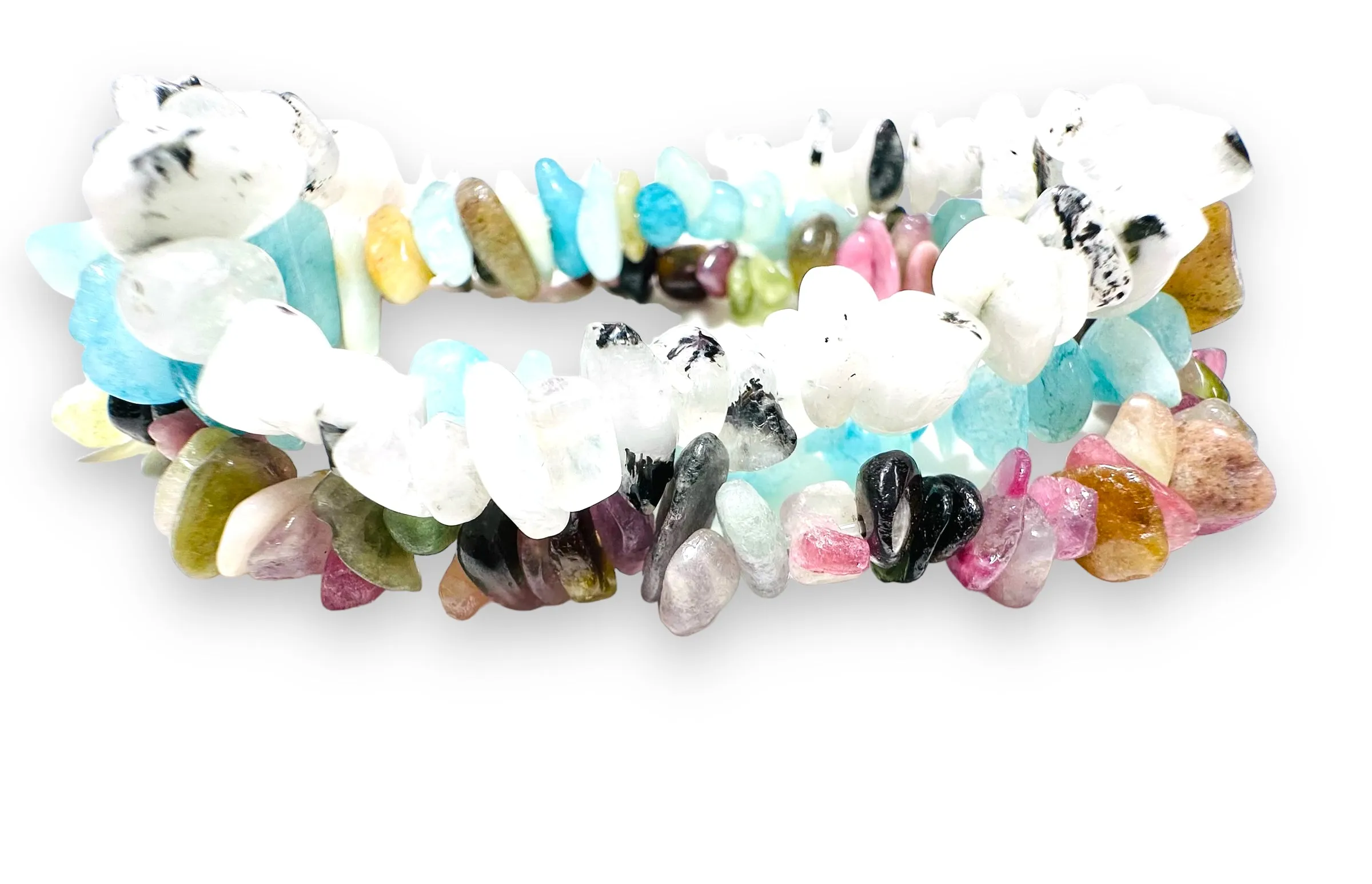 Gemstone Chip Stretch Bracelet