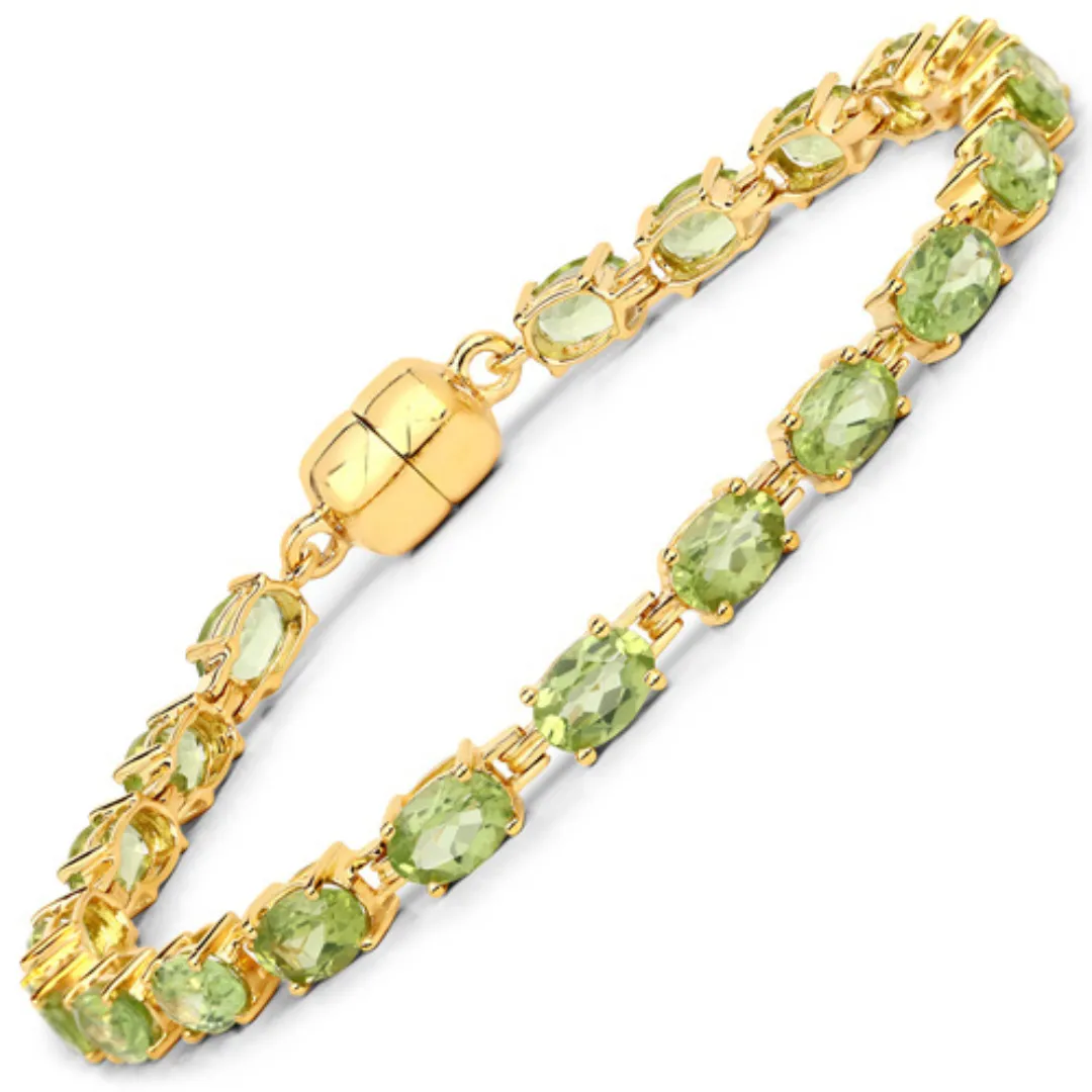 Genuine Peridot Tennis Bracelet