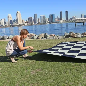 Giant Chess & Checkers Nylon Mat (8'10" x 8'10")