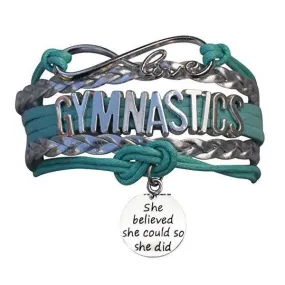 Girls Gymnastics She Could Infinity Bracelet- 13 Colors