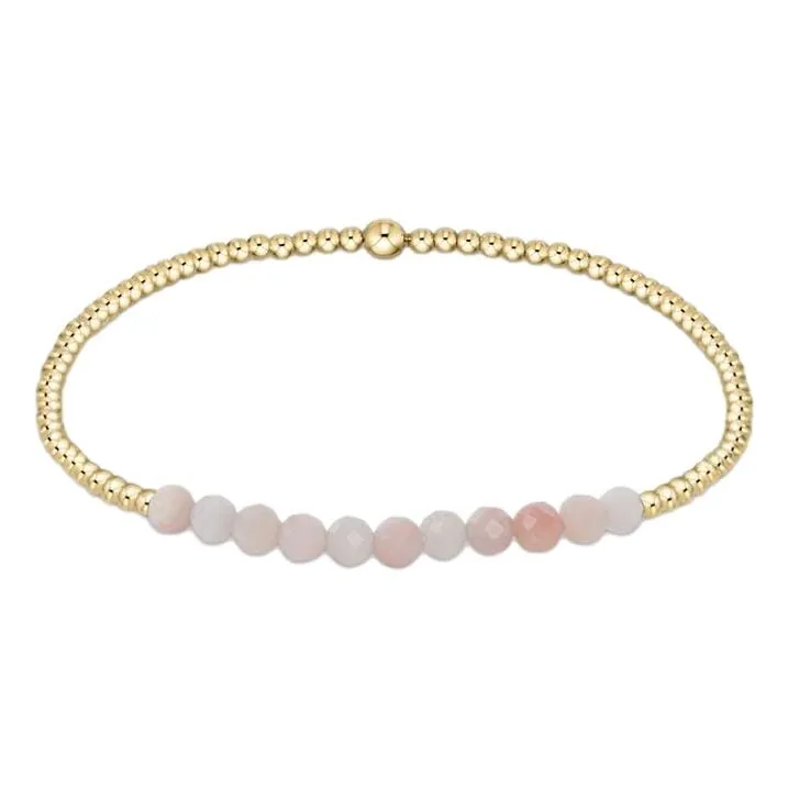 Gold Bliss 2mm Gemstone Bead Bracelets