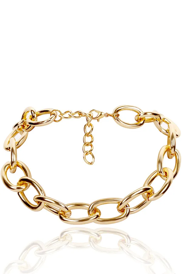 Gold Plated Chunky Chain Choker