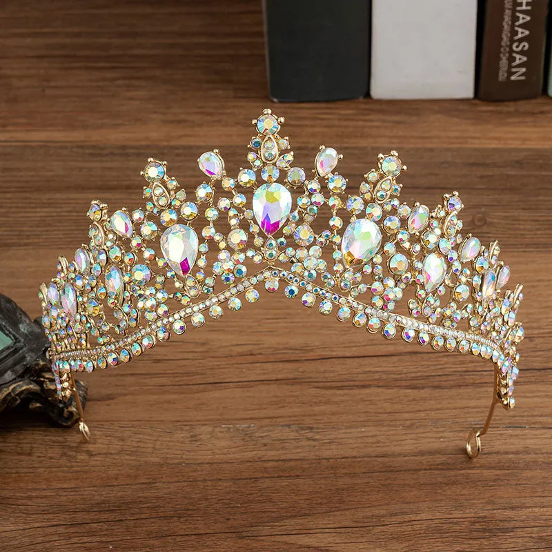 Gorgeous European Colorful Tiara Set