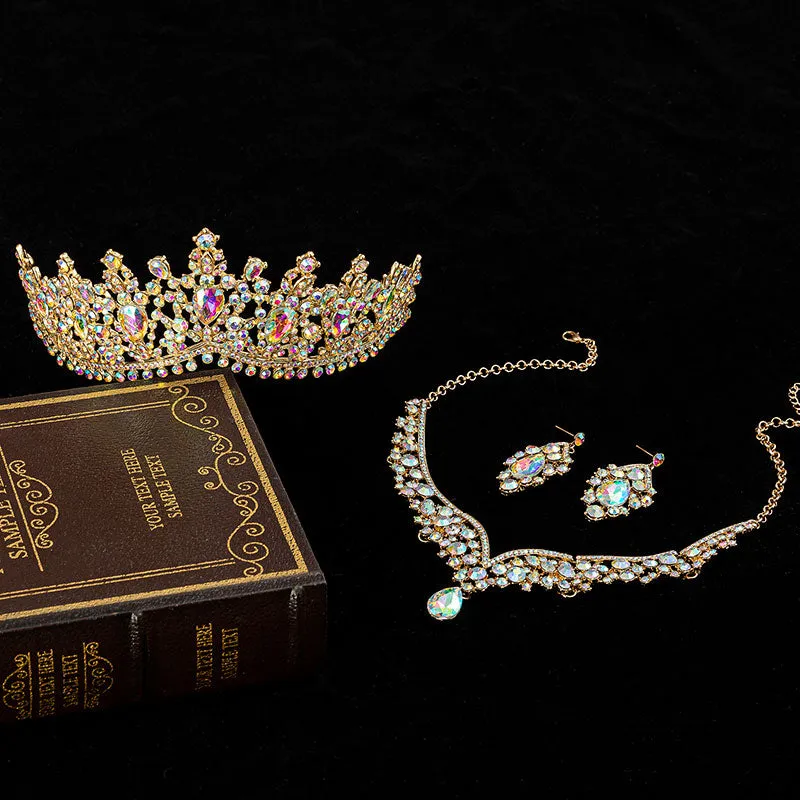 Gorgeous European Colorful Tiara Set