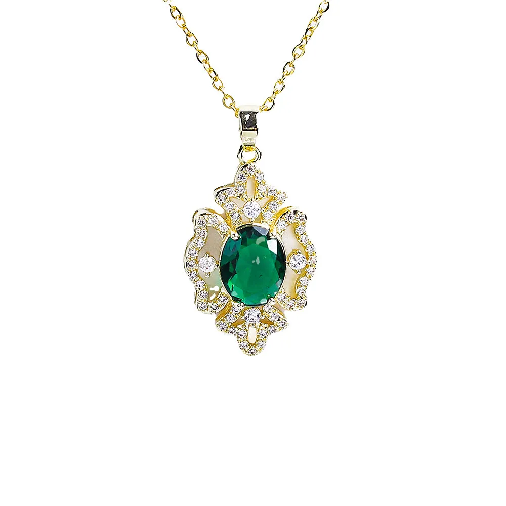 Gorgeous Sparkling Zircon Stones Necklace - Fluffy