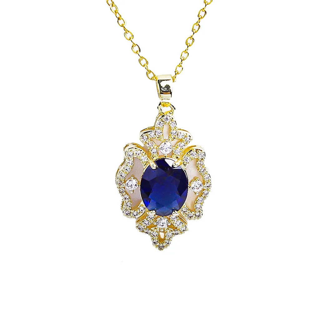 Gorgeous Sparkling Zircon Stones Necklace - Fluffy